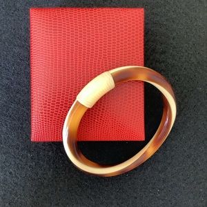 Vintage lea stein paris knot bangle.